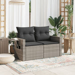 Decorative Garden Sofa with Cushions 2 Garden Gathering Evening