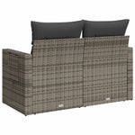 Decorative Garden Sofa with Cushions 2 Garden Gathering Evening