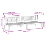 Refined Garden Pallet Middle Sofas 2 Daily Living Essential Garden Leisure