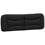 Headboard Cushion Black 153 cm