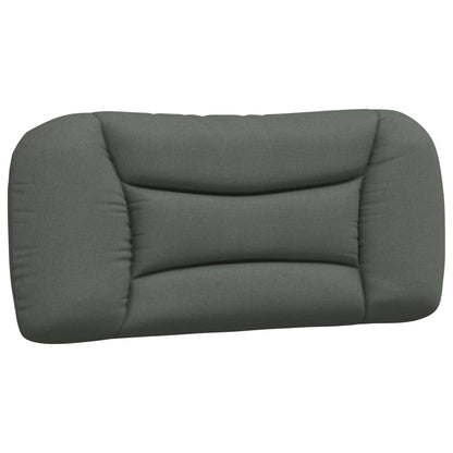 Bed Frame with Headboard Dark Grey Fabric