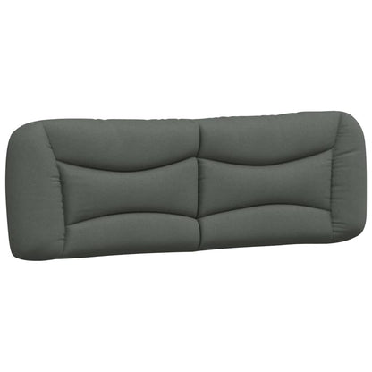 Queen Size Fabric Bed Frame with Headboard Dark Grey\Black