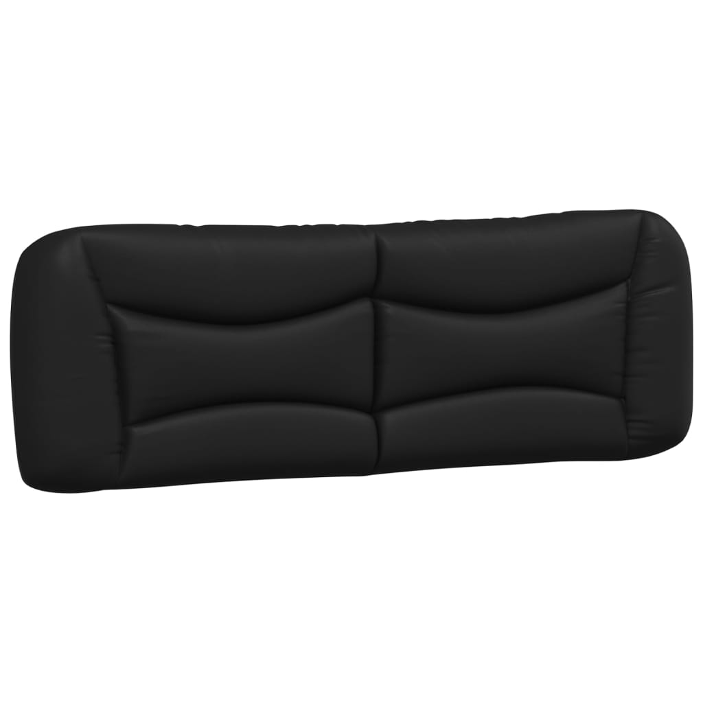 Bed Frame with Headboard Black and White Queen Size 