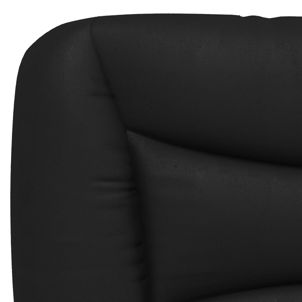 Bed Frame with Headboard Black and White Queen Size 