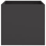 Steel Planters Set 2 Black Outdoor Garden Pots | HomeAndLiving
