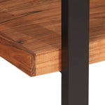 4-Tier Bookcase made of Solid Wood Acacia and Iron