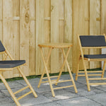 Folding Garden Table cm Bamboo