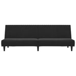 2-Seater Sofa Bed Black Velvet