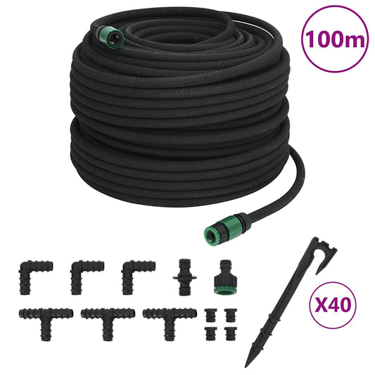 Rubber Soaker Hose 100m Garden Irrigation | HomeAndLiving