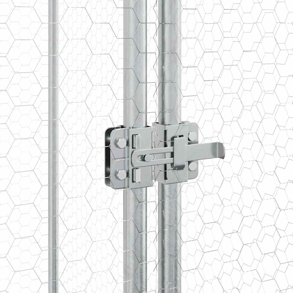 Walk-In Chicken Cage Galvanised Steel 200x100x190cm | HomeAndLiving