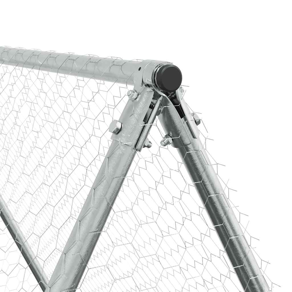 Walk-In Chicken Cage Galvanised Steel 200x100x190cm | HomeAndLiving