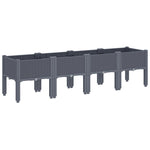 Garden Planter with Legs Grey