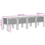 Garden Planter with Legs Grey