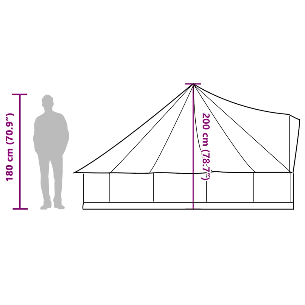 6 Person Tipi Tent Waterproof Family Camping | HomeAndLiving