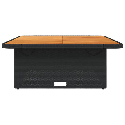 Decorative Garden Table Black 110x110x71 cm Patio Setup Summer 