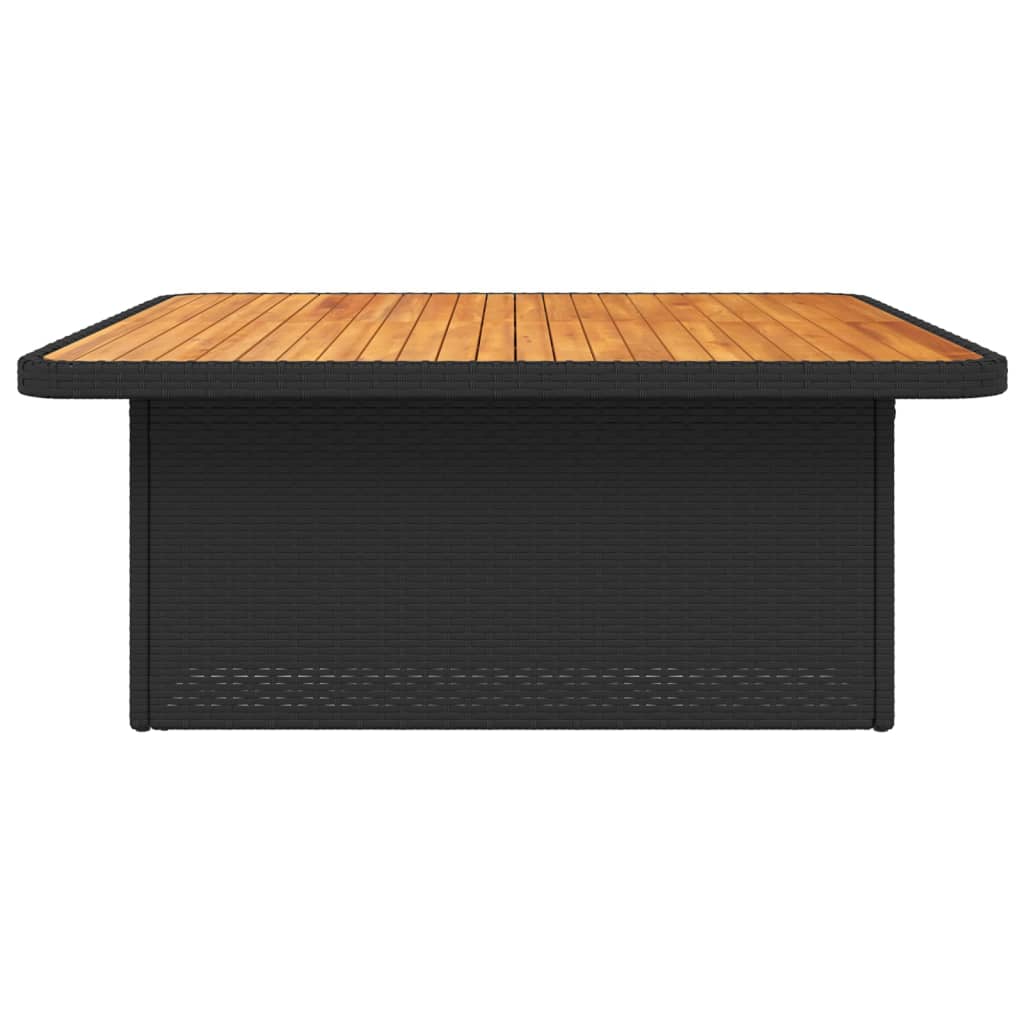 Decorative Garden Table Black 110x110x71 cm Patio Setup Summer 