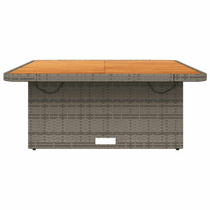 Space Saving Garden Table Grey 110x110x71 cm Patio Setup Home Comfort 