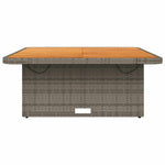 Space Saving Garden Table Grey 110x110x71 cm Patio Setup Home Comfort