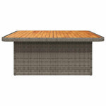Space Saving Garden Table Grey 110x110x71 cm Patio Setup Home Comfort