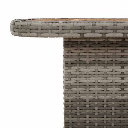 Space Saving Garden Table Grey 110x110x71 cm Patio Setup Home Comfort 