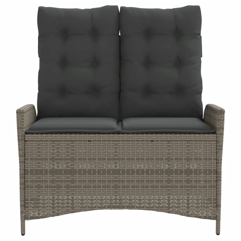 Space Saving Reclining Garden Bench with Cushions Relaxing Seating Summer 