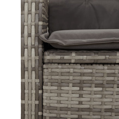 Space Saving Reclining Garden Bench with Cushions Relaxing Seating Summer 