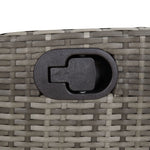 Space Saving Reclining Garden Bench with Cushions Relaxing Seating Summer