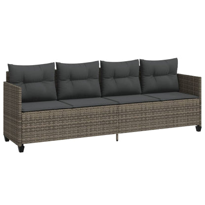 Functional Sun Lounger with Cushions Grey Daily Living Essential Outdoor Living 