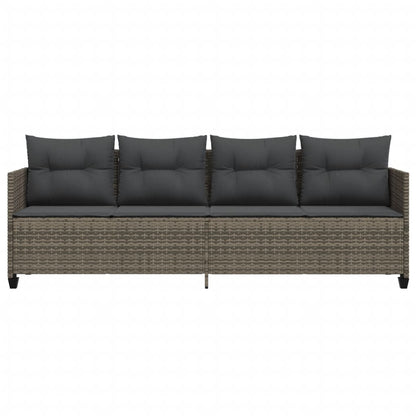 Functional Sun Lounger with Cushions Grey Daily Living Essential Outdoor Living 