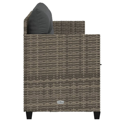 Functional Sun Lounger with Cushions Grey Daily Living Essential Outdoor Living 