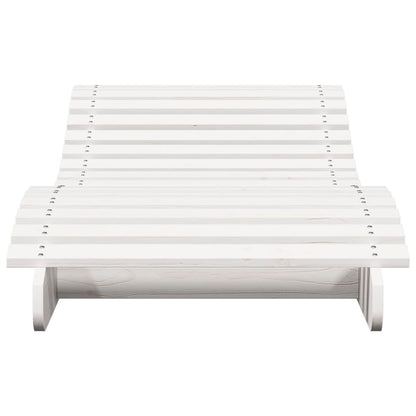 Stylish Sun Lounger White 205x70x31 5 Patio Setup Urban Style 