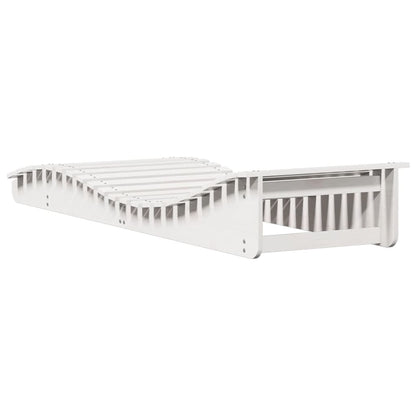 Stylish Sun Lounger White 205x70x31 5 Patio Setup Urban Style 