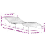 Stylish Sun Lounger White 205x70x31 5 Patio Setup Urban Style