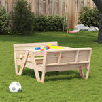 Modern Picnic Table for Kids 88x122x58 Lounge Area Urban Style
