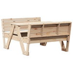 Modern Picnic Table for Kids 88x122x58 Lounge Area Urban Style