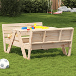 Modern Picnic Table for Kids 88x122x58 Lounge Area Urban Style
