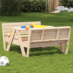 Modern Picnic Table for Kids 88x122x58 Lounge Area Urban Style 