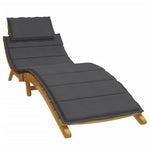 Melange Anthracite Sun Lounger Cushion