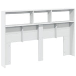 LED Headboard Cabinet 160cm White RGB | HomeAndLiving