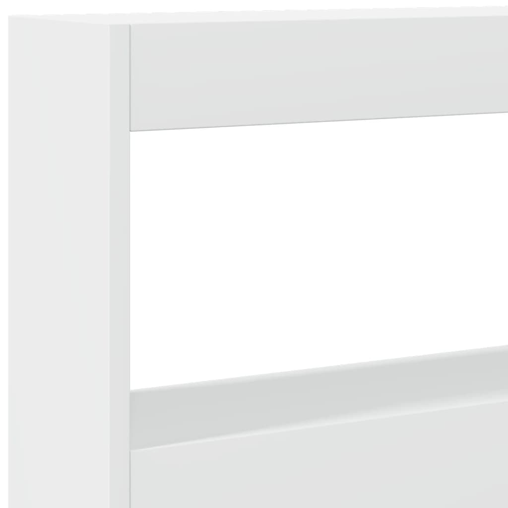 LED Headboard Cabinet 160cm White RGB | HomeAndLiving