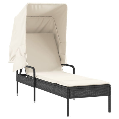 Comfortable Sun Lounger with Canopy and Daily Living Essential Outdoor Living 