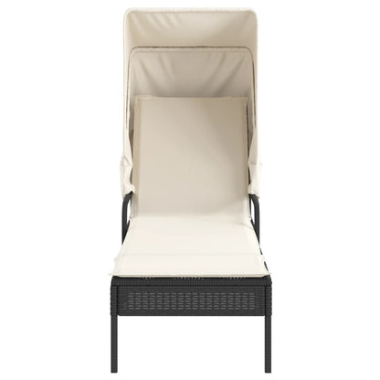 Comfortable Sun Lounger with Canopy and Daily Living Essential Outdoor Living 