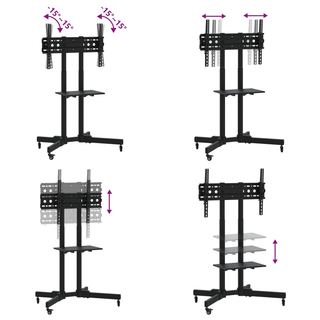 Rolling TV Stand 32-70 Inch VESA 600x400 | HomeAndLiving
