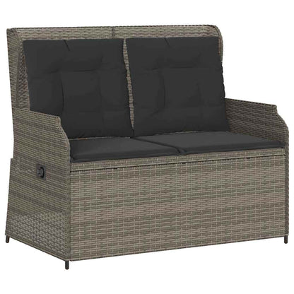 Durable Reclining Garden Bench with Cushions Outdoor Retreat Patio Relax 