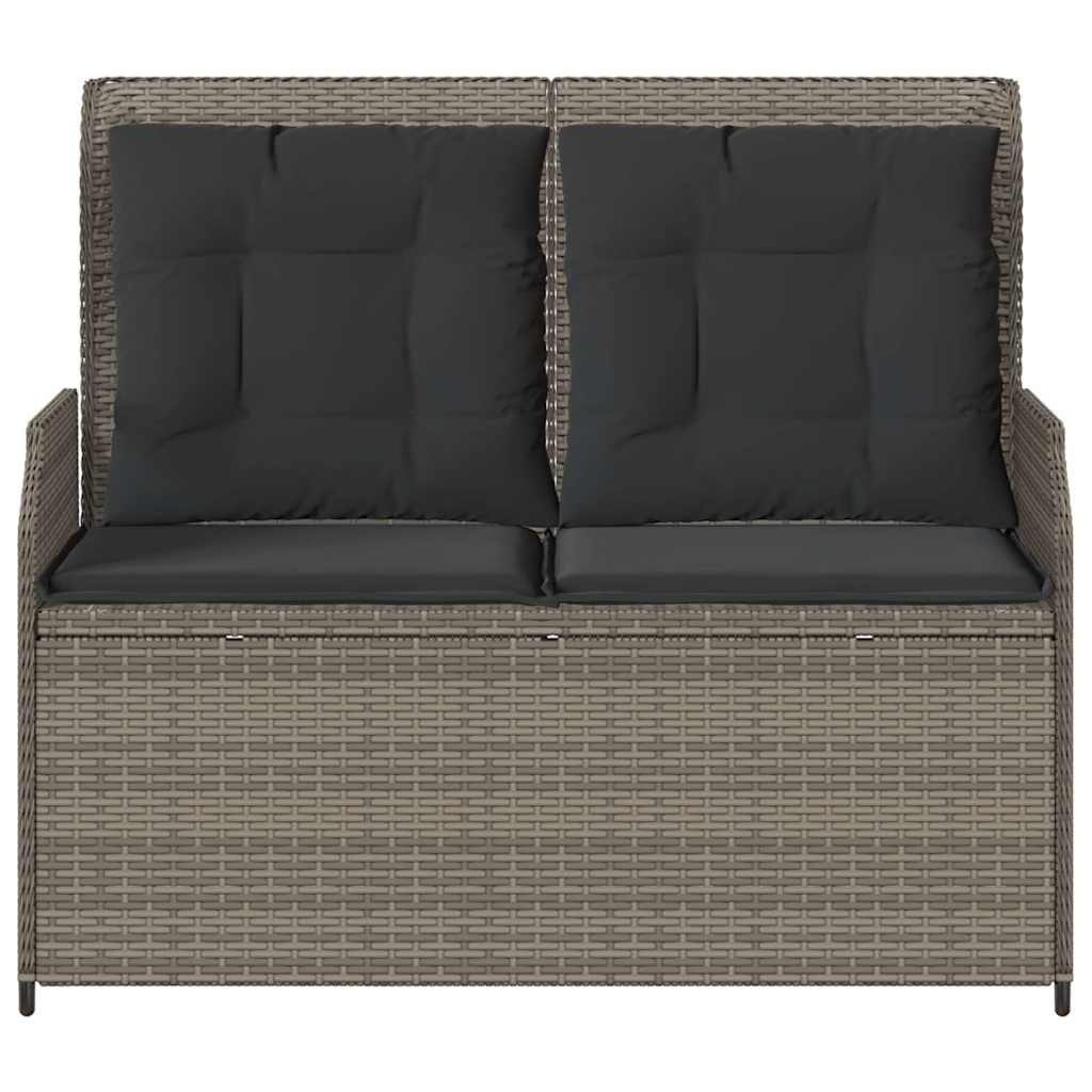 Durable Reclining Garden Bench with Cushions Outdoor Retreat Patio Relax 