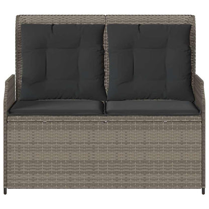 Durable Reclining Garden Bench with Cushions Outdoor Retreat Patio Relax 