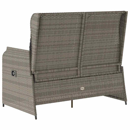 Durable Reclining Garden Bench with Cushions Outdoor Retreat Patio Relax 