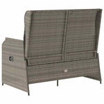Durable Reclining Garden Bench with Cushions Outdoor Retreat Patio Relax