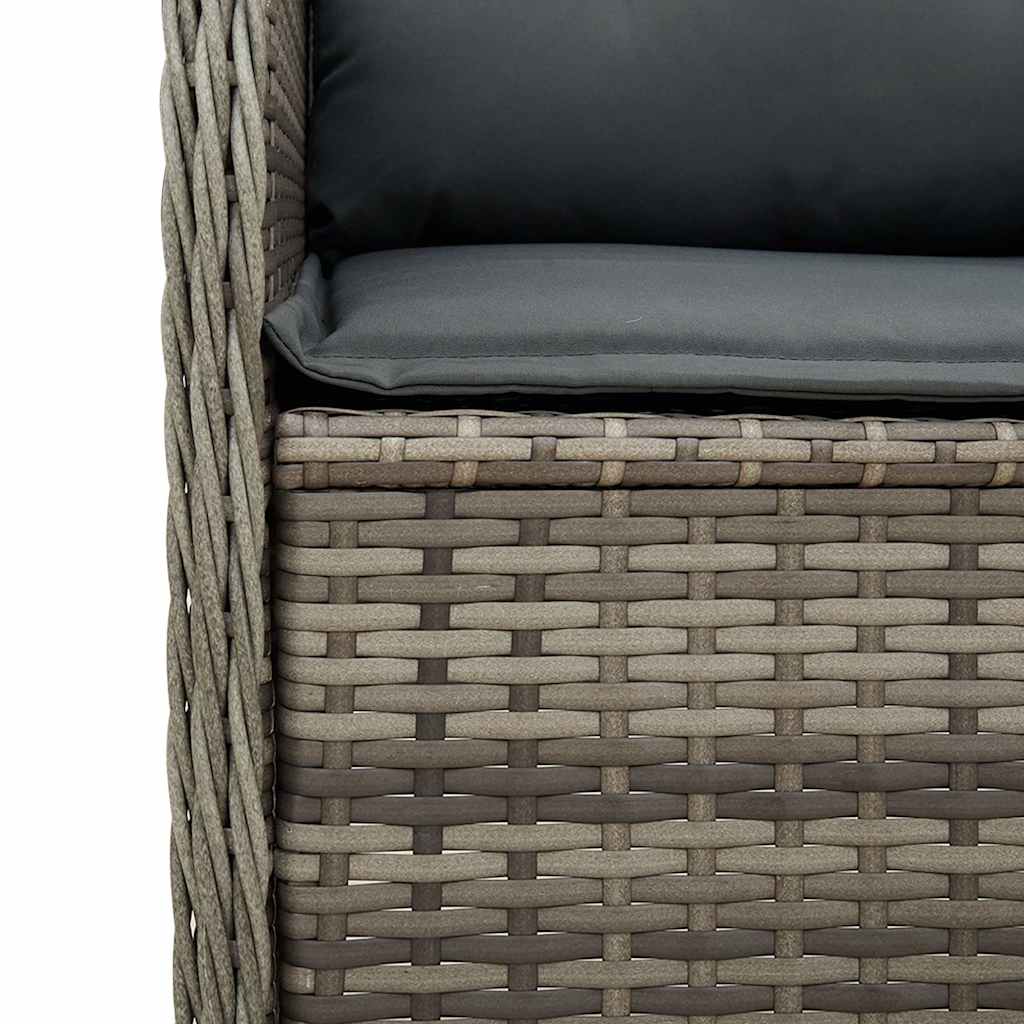 Durable Reclining Garden Bench with Cushions Outdoor Retreat Patio Relax 