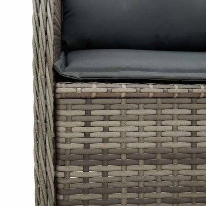 Durable Reclining Garden Bench with Cushions Outdoor Retreat Patio Relax 